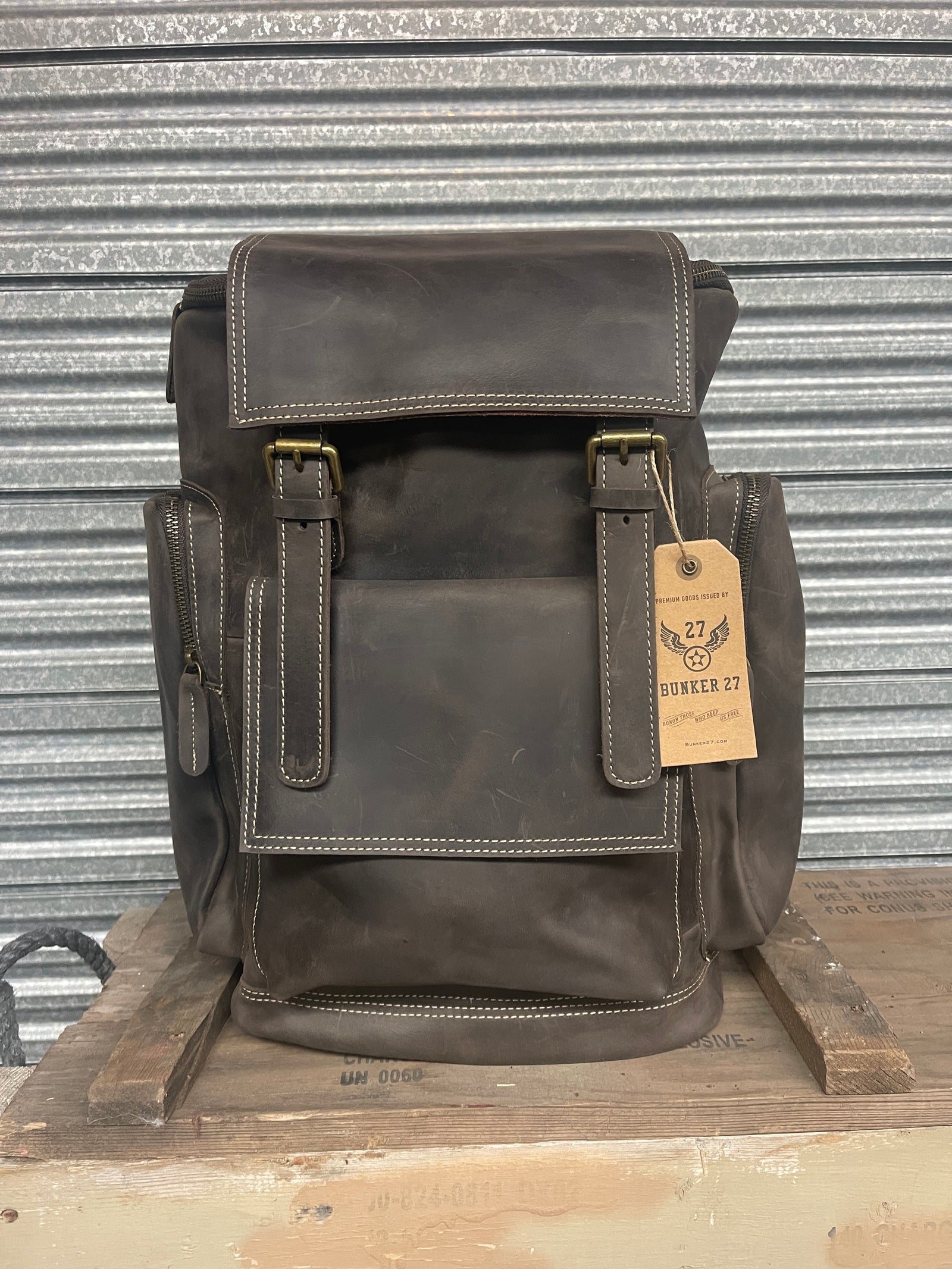 Bastion – Crazy Horse Leather Daypack