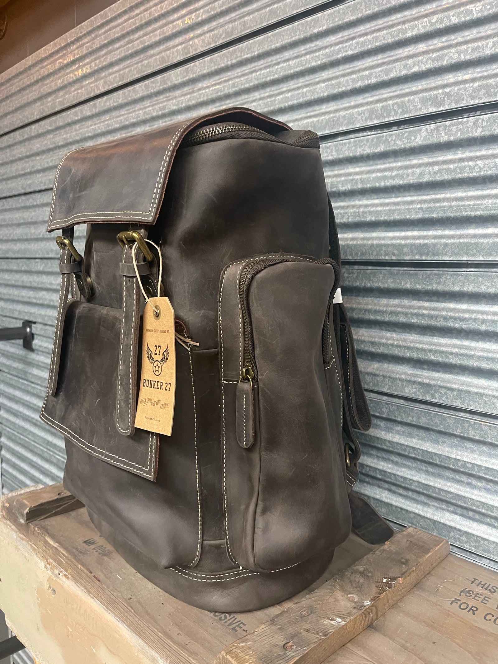 Bastion – Crazy Horse Leather Daypack