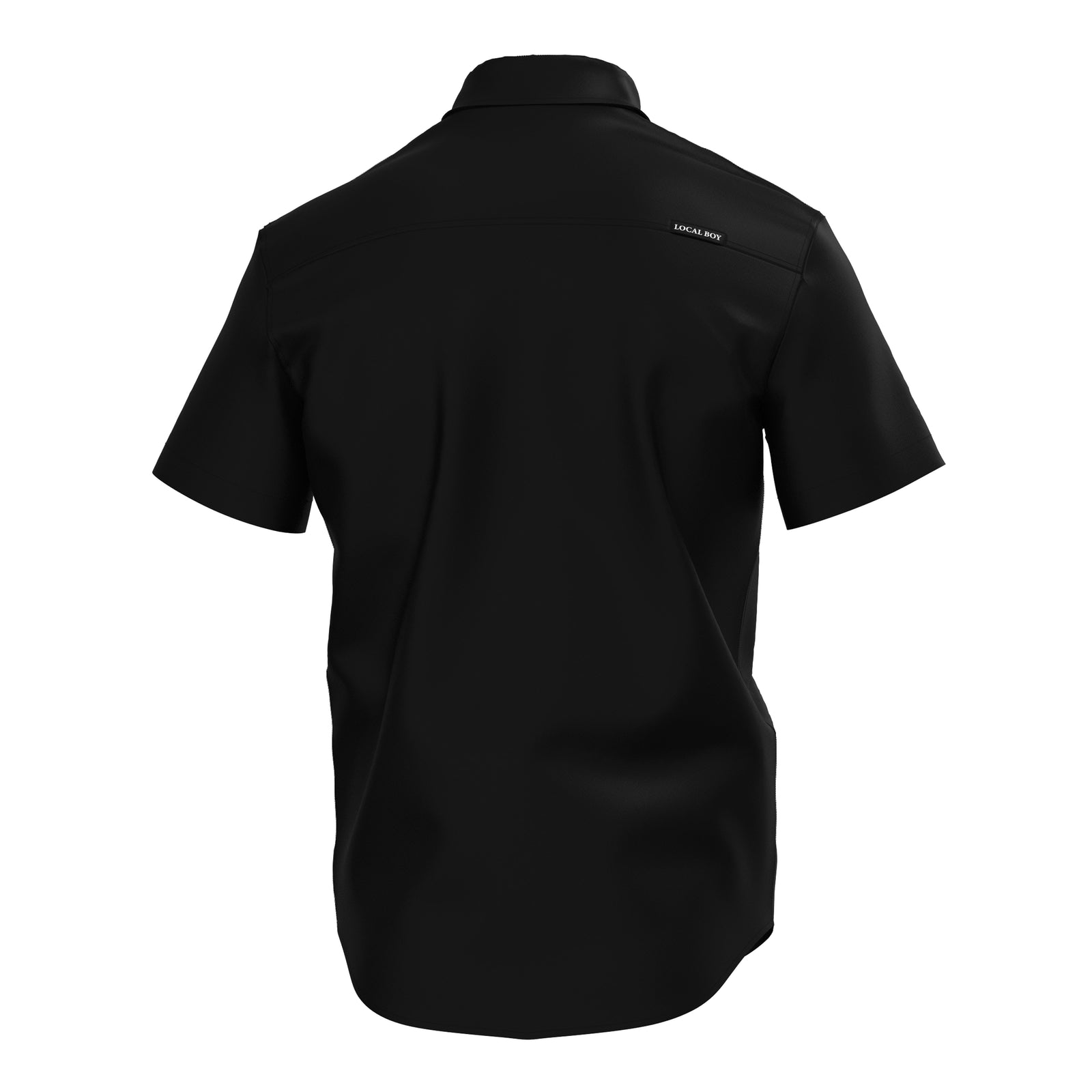 Low Country Button Up - Black, back view