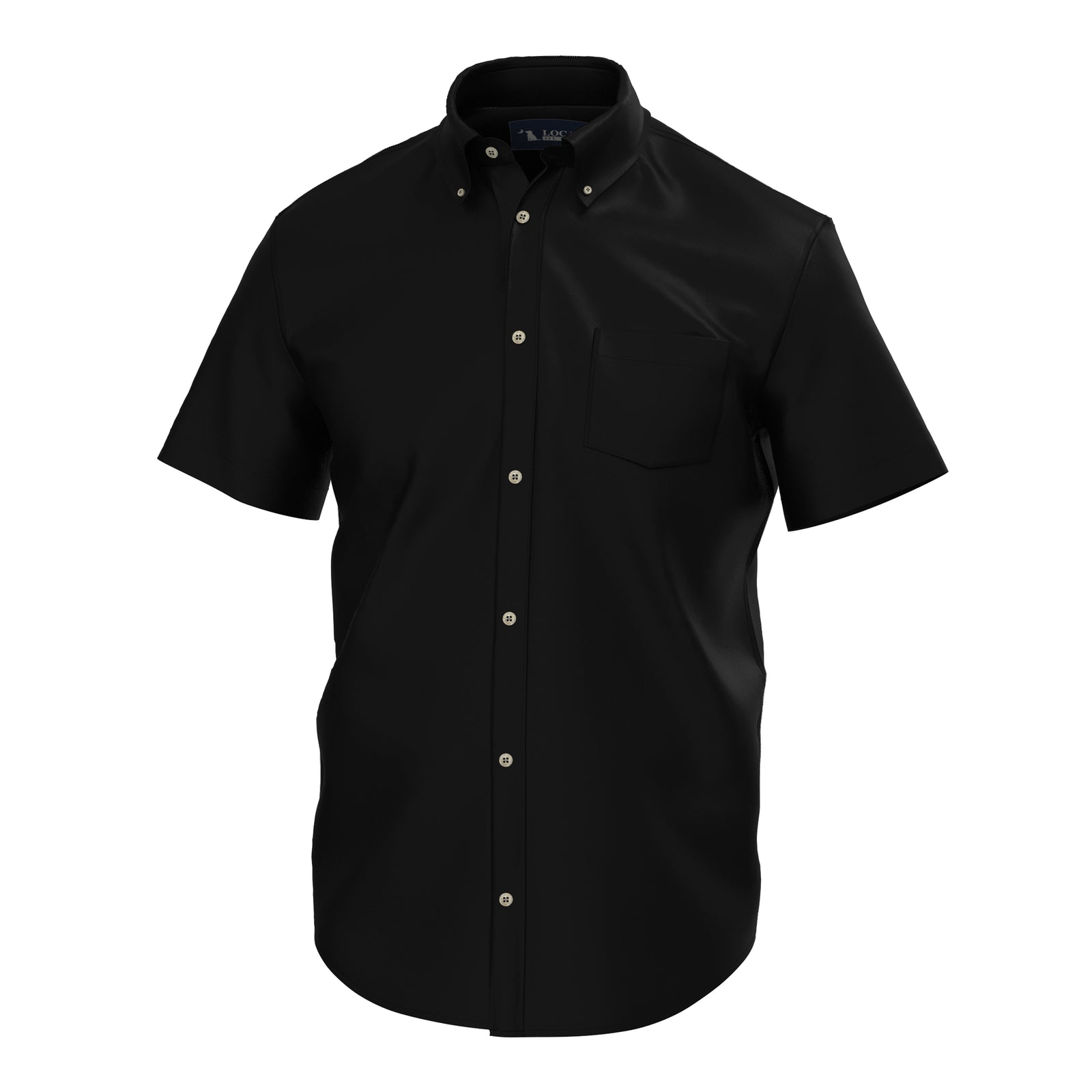 Low Country Button Up - Black, front view