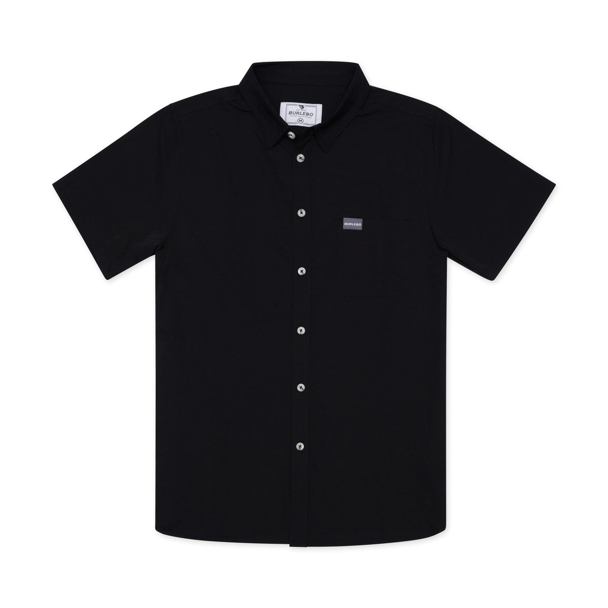 Performance Button Up - Heather Black