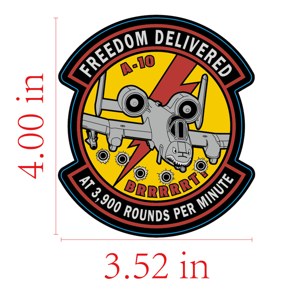 A-10 Freedom Delivered - Sticker