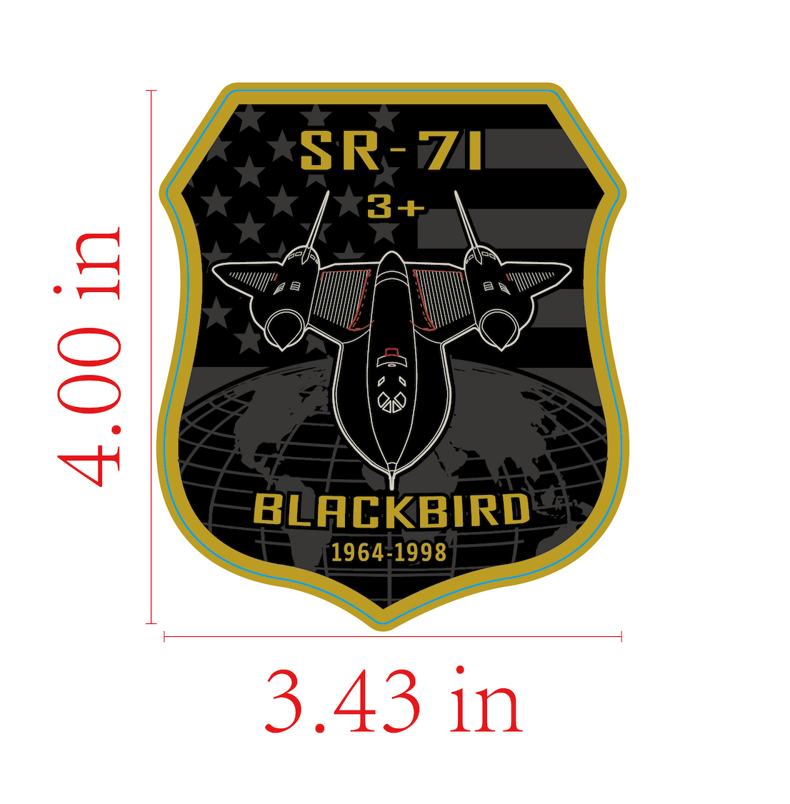 SR-71 Blackbird- Sticker