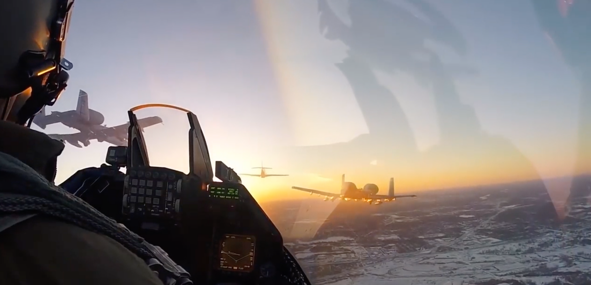 F 16 Cockpit Video Of Super Bowl LII Flyover 2018