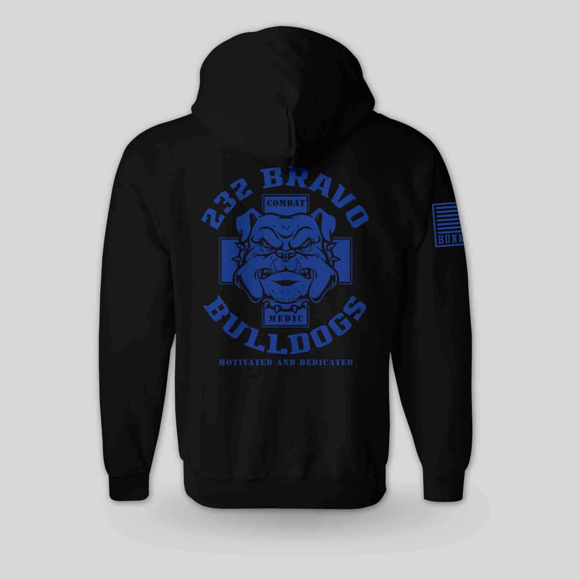 232 Bravo Company Bulldogs Pullover Hoodie BUNKER 27