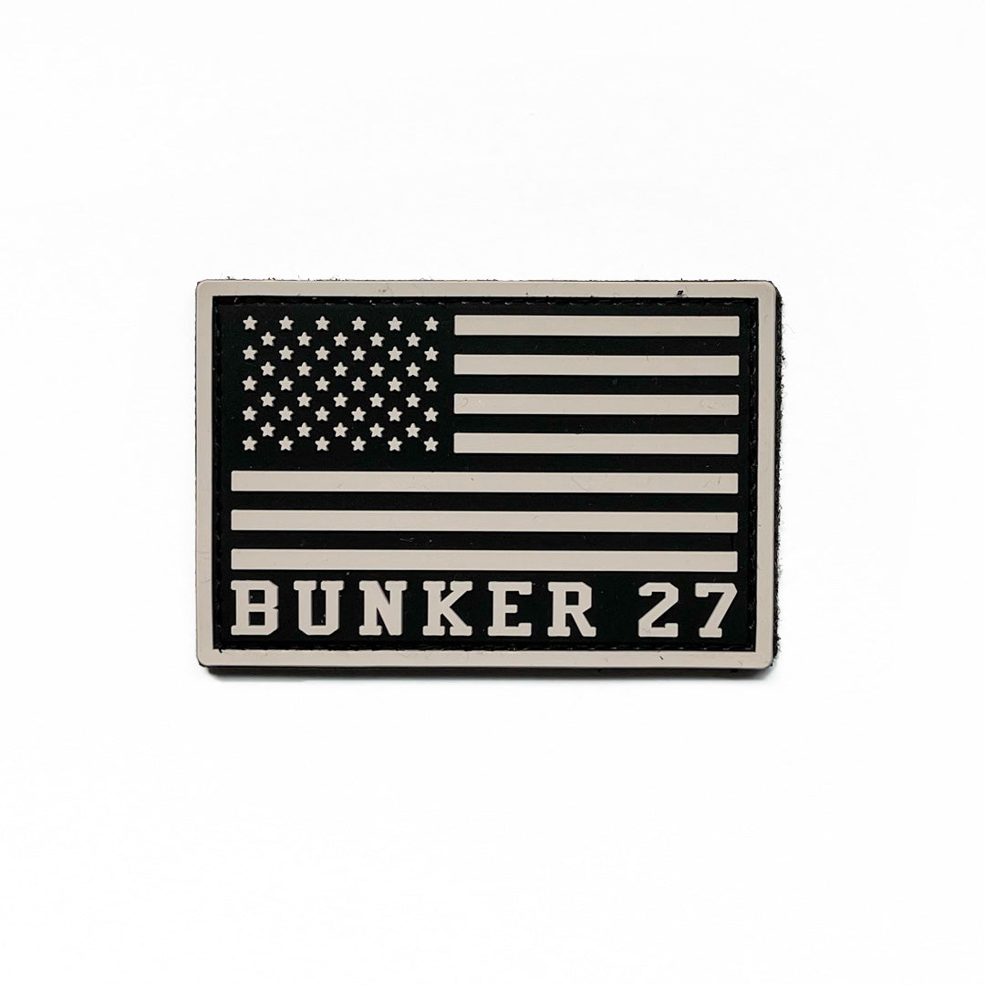 Bunker 27 USA Flag 2 x 3 PVC Patch