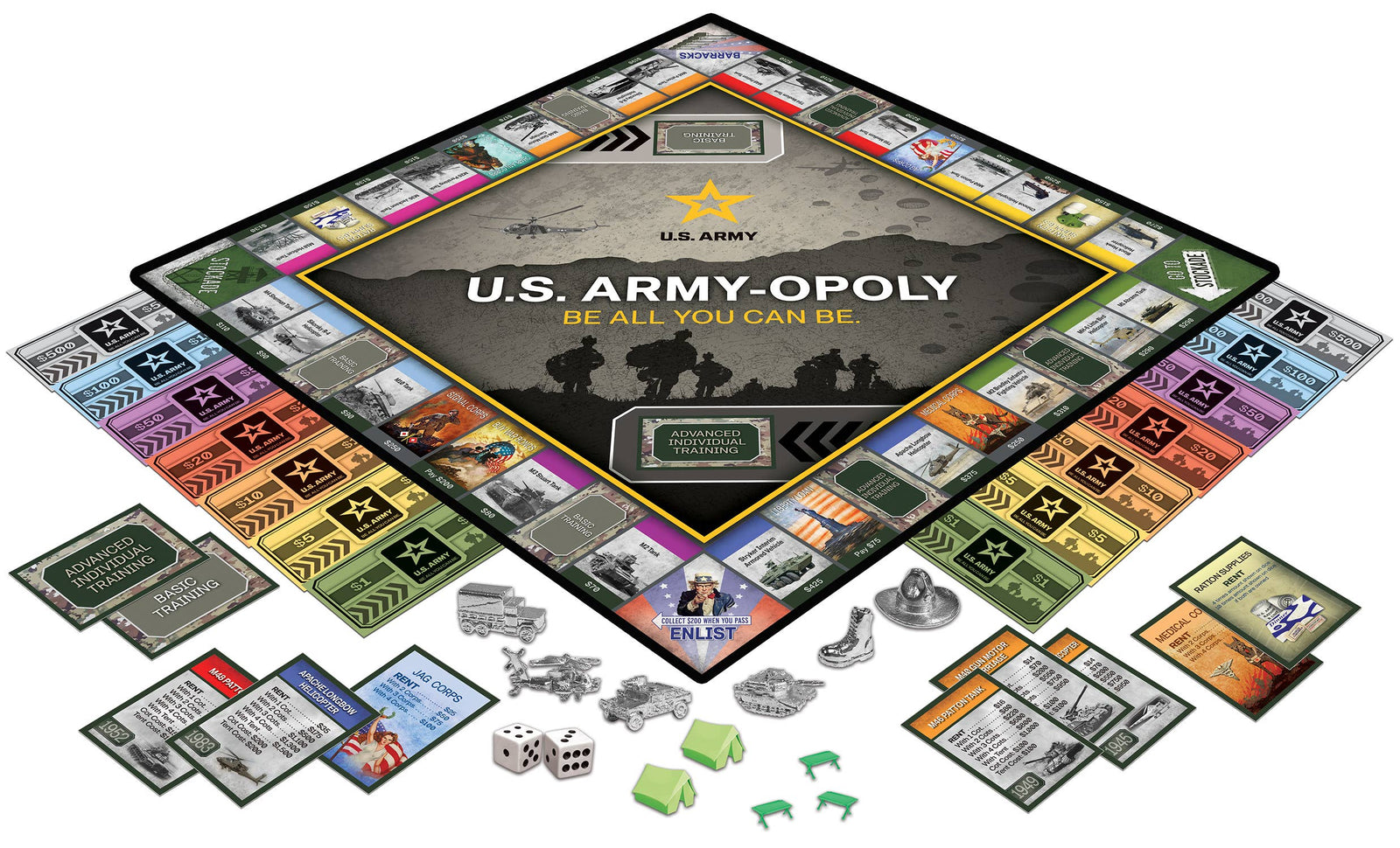 US Army Opoly Board Game