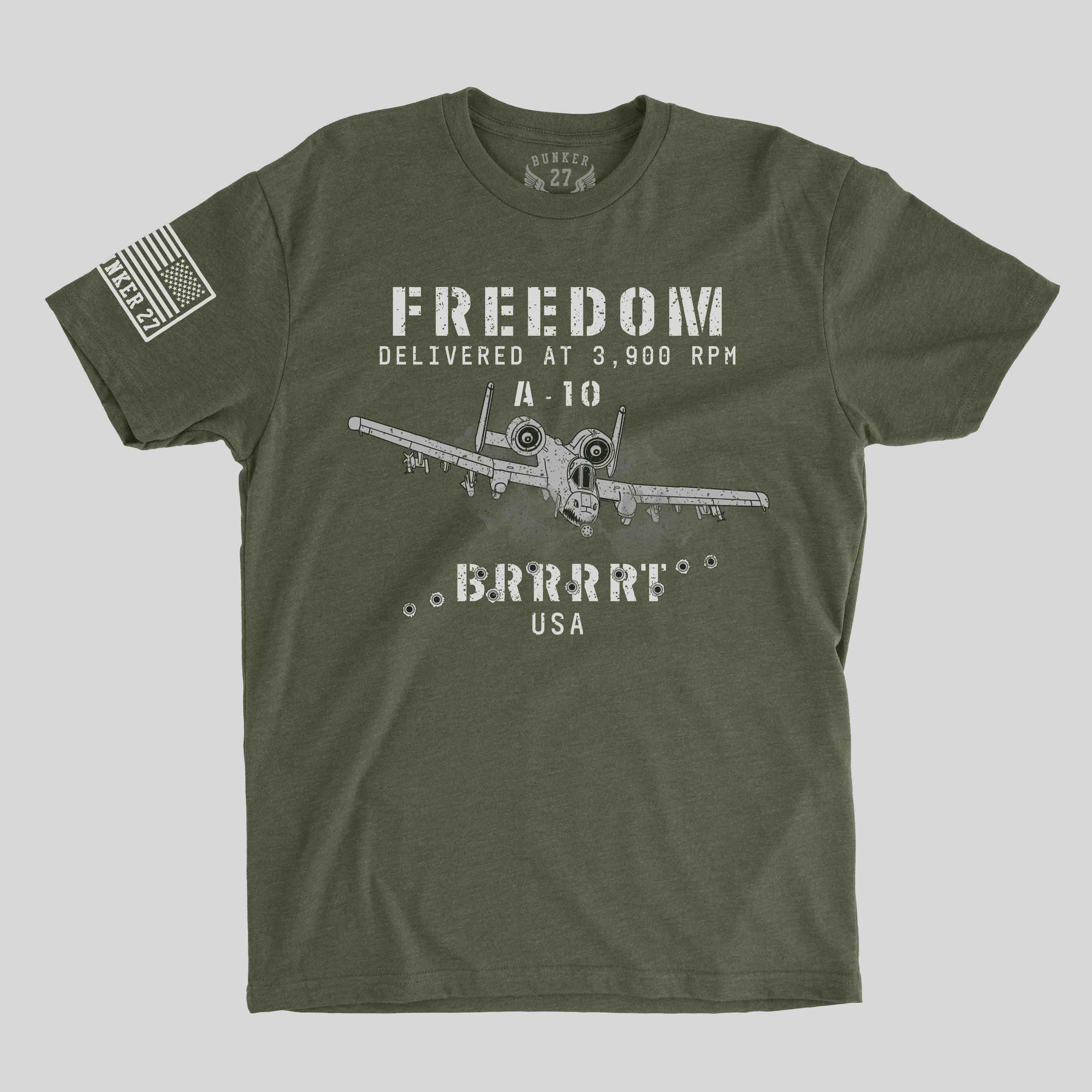 A-10 Thunderbolt II, Warthog Military Aviation T-Shirts - BUNKER 27