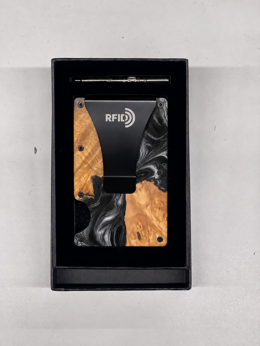 Wood Resin Wallet RFID