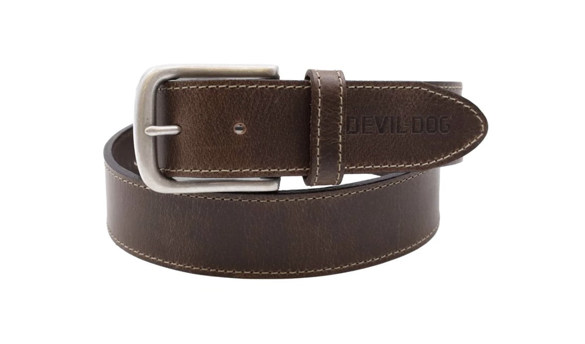 DEVIL-DOG® Logo Belt - Dark Brown