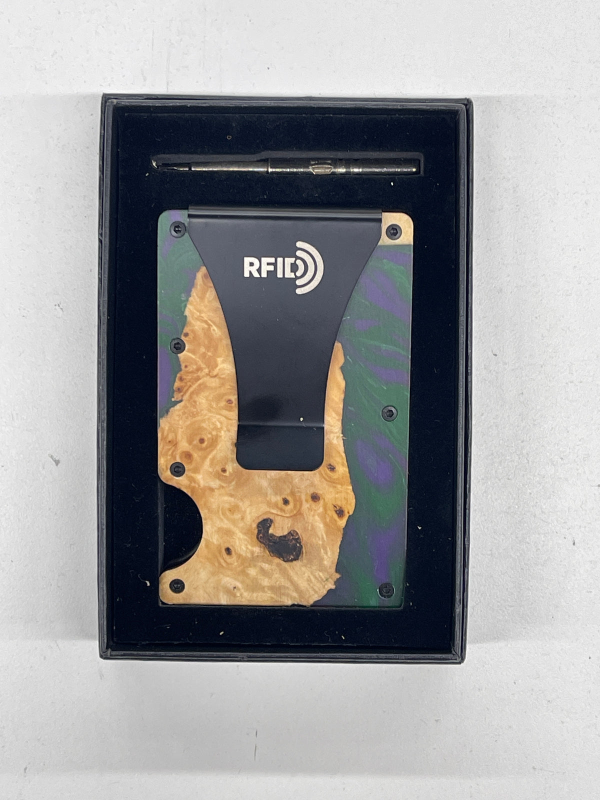 Wood Resin Wallet RFID