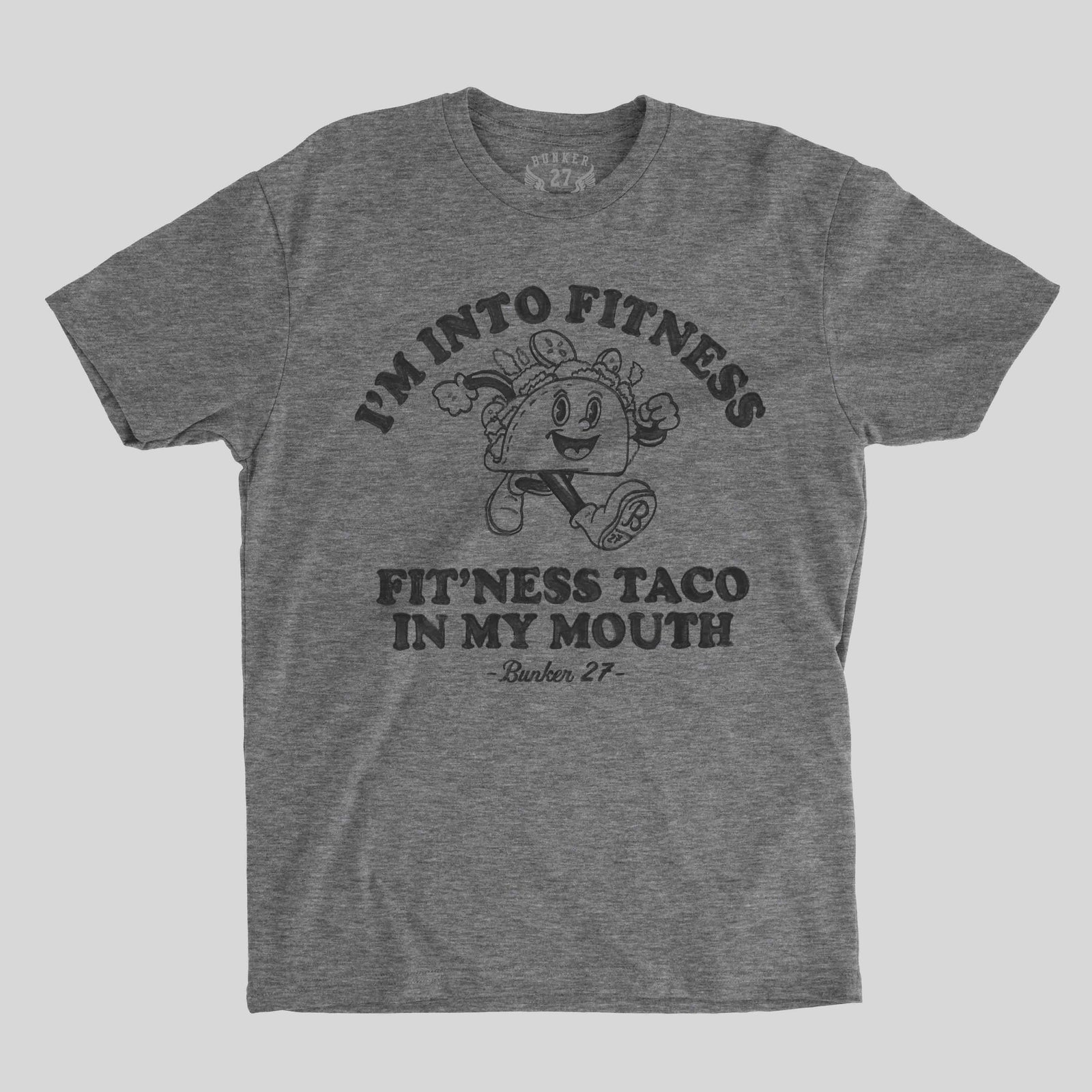 Bunker 27 Fitness Taco military graphic t-shirt