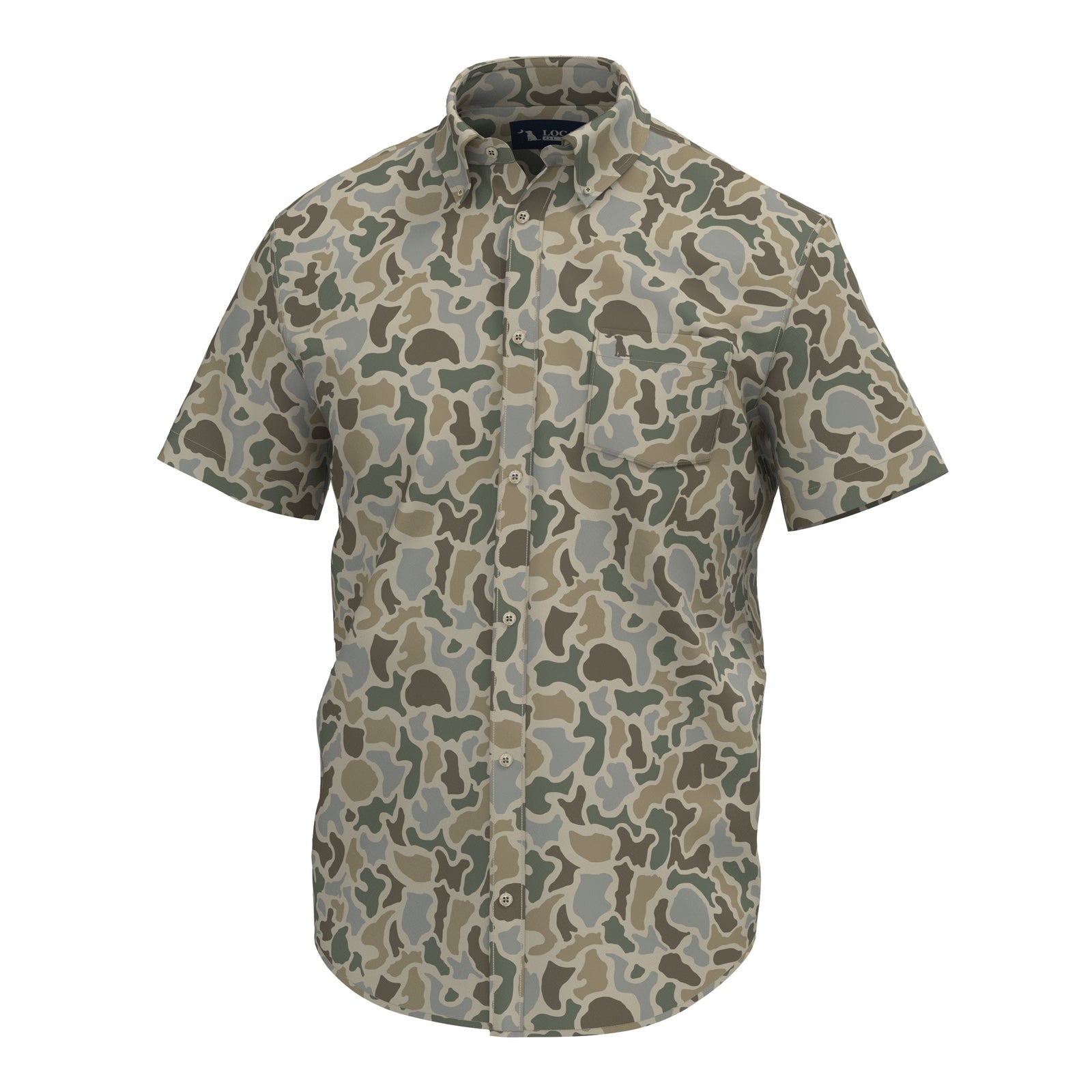 Low Country Button Up - Localflage Sand, front view