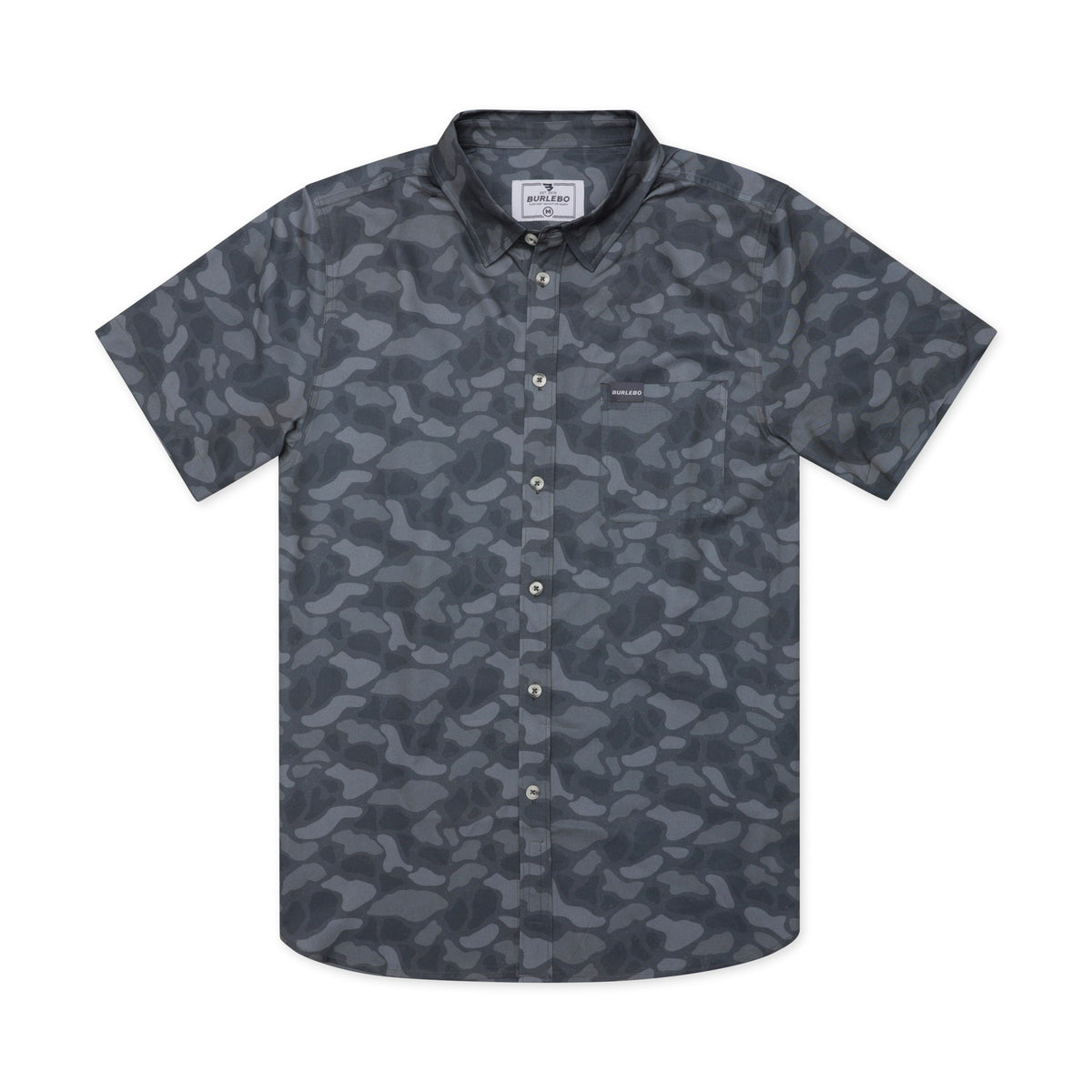 Performance Button Up -  Stone Camo
