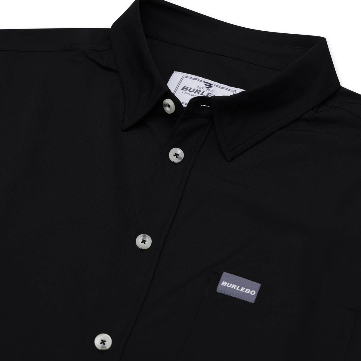 Performance Button Up - Heather Black