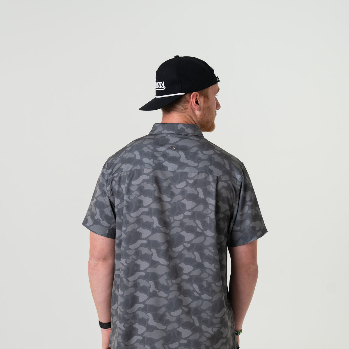 Performance Button Up -  Stone Camo