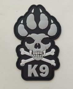 K9 Skull PVC Patch