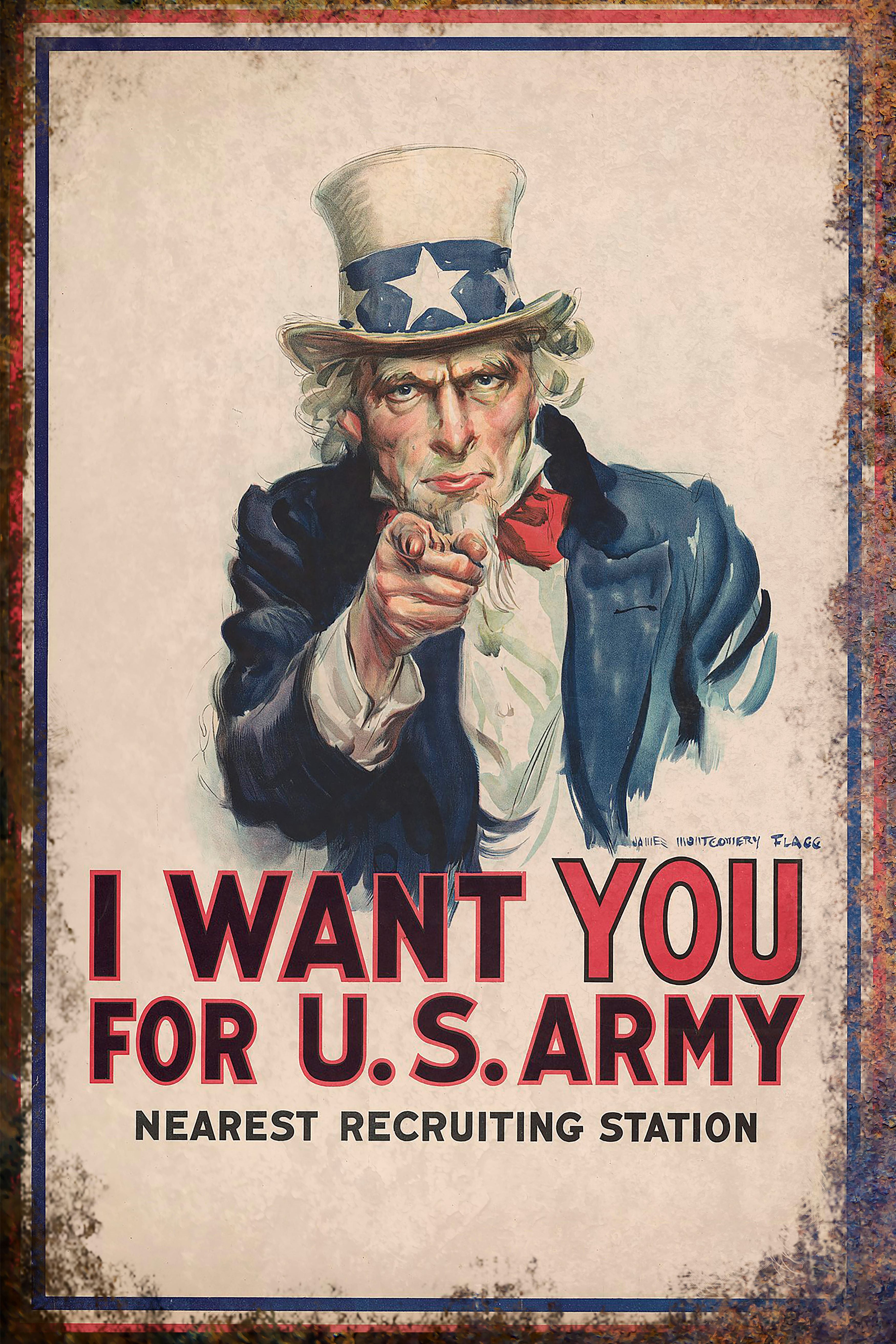 Onkel Sam Plakat Fun Image Of Uncle Sam. Poster Print By N.C. Chilberg