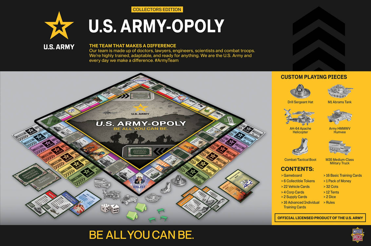 US Army Opoly Board Game