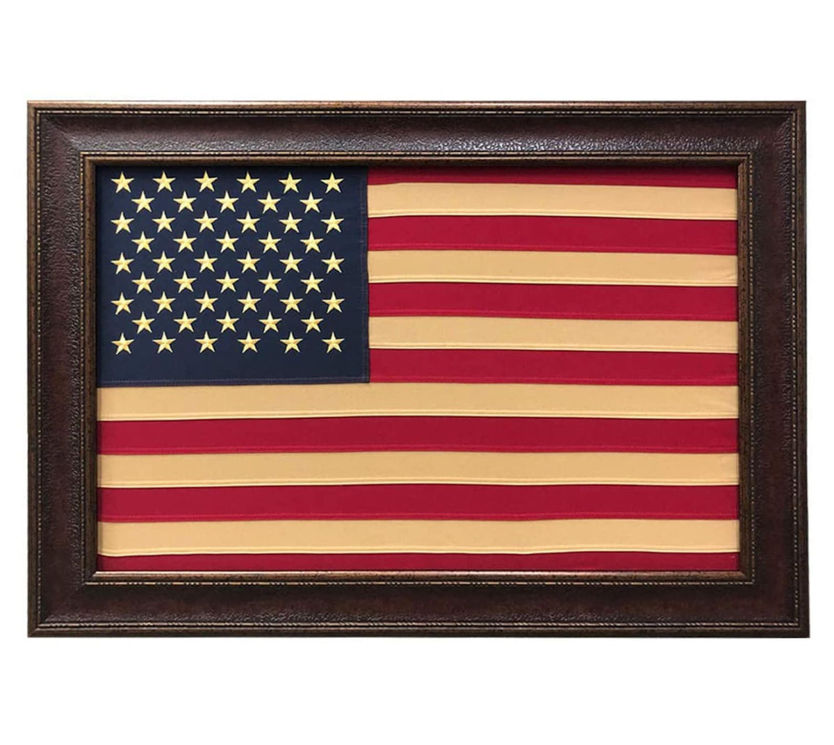 Framed American Embroidered Flag