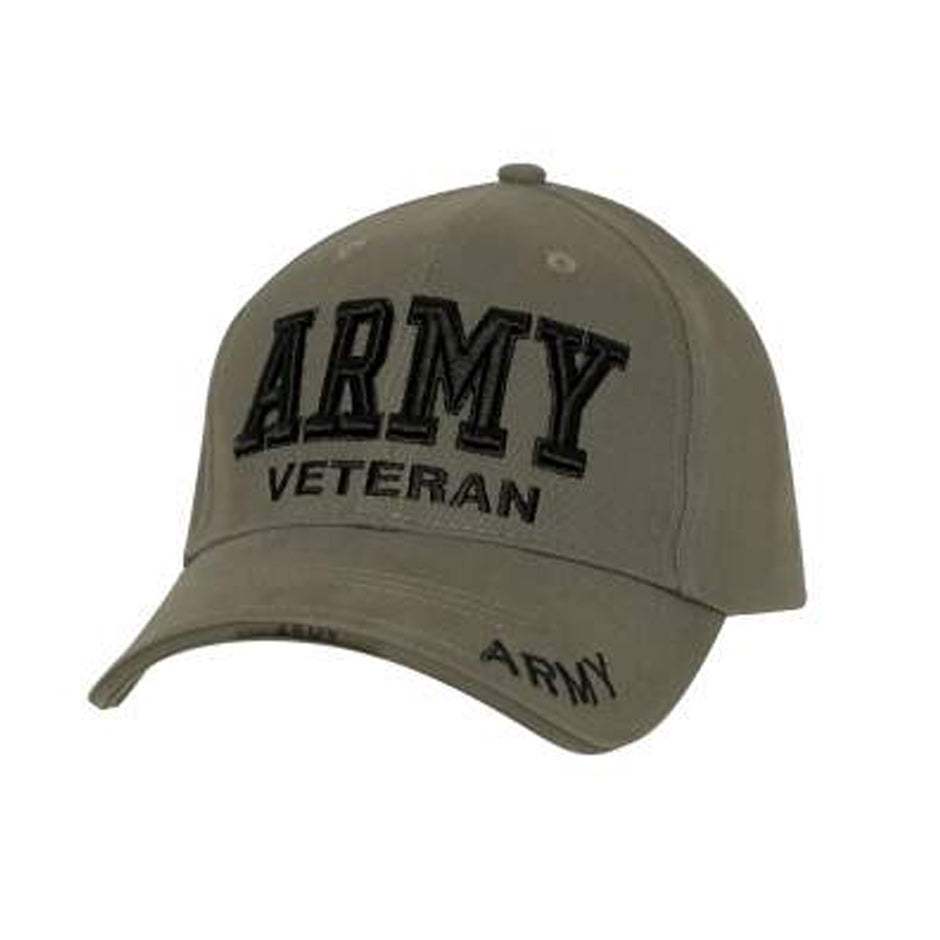 Deluxe Low Profile Army Veteran Cap
