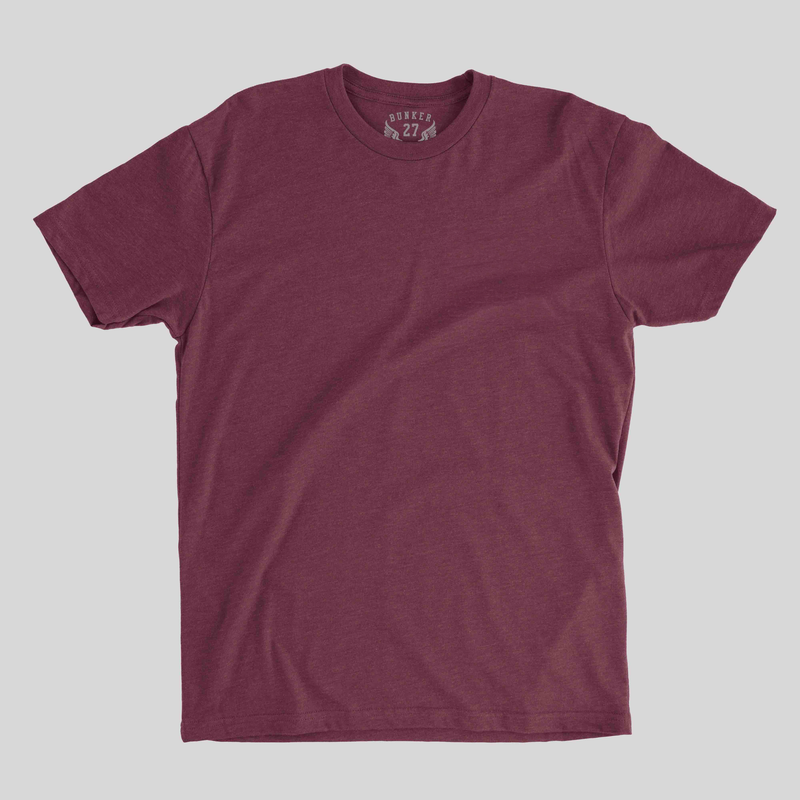 Core Essentials Tee - Maroon