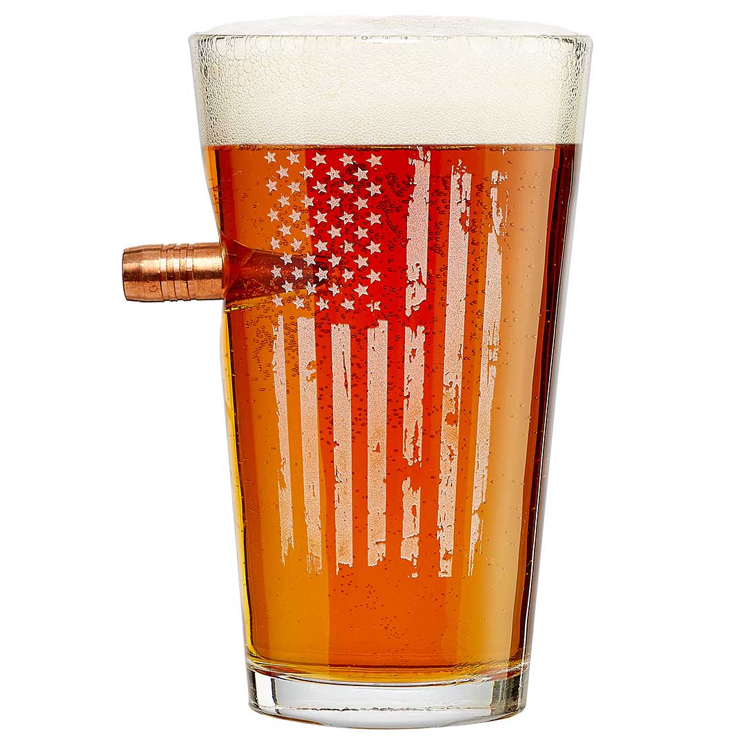 BenShot 16oz. Patriotic Pint Glass