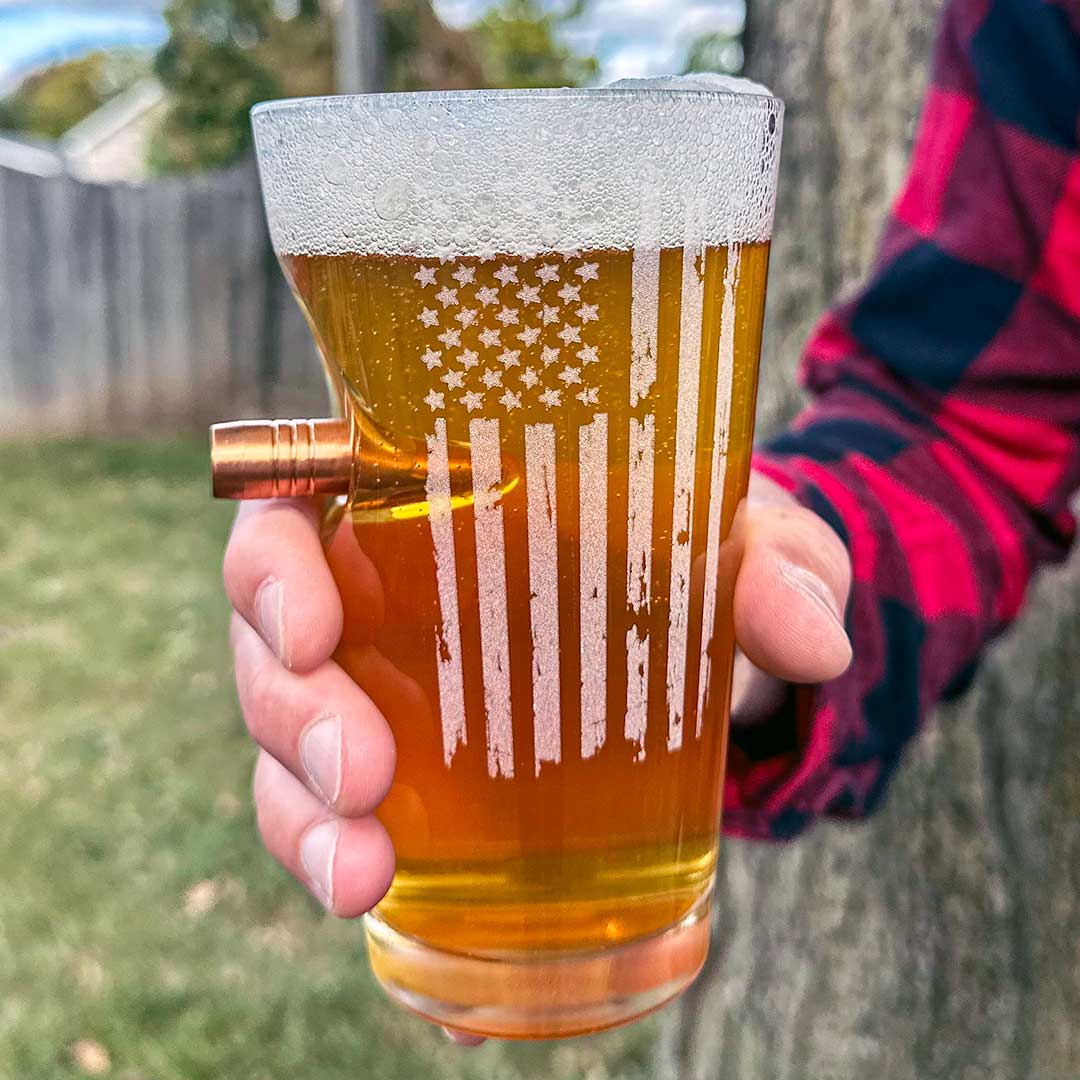 BenShot 16oz. Patriotic Pint Glass