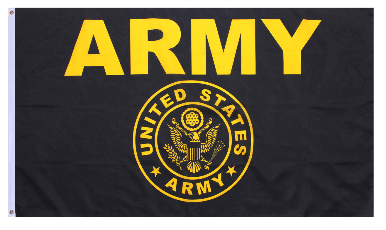 Black & Gold Army Flag