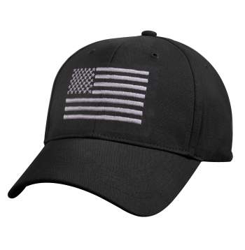 U.S. Flag Low Profile Cap - BLACK
