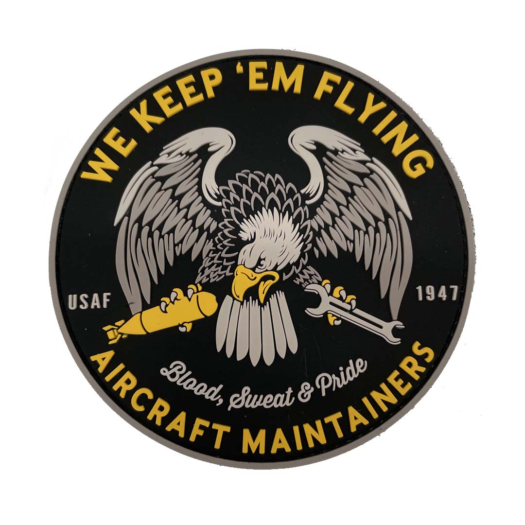 Aircraft Maintainer 4&quot; PVC Patch - We Keep &#39;Em Flying