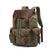 Travel Leather Waxed Canvas Backpack