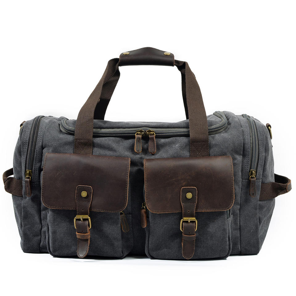 canvas leather travel duffel bag Bastion – Heritage Canvas Duffle