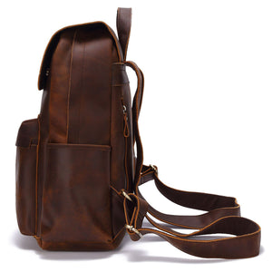 Crazy Horse Genuine Leather Backpack