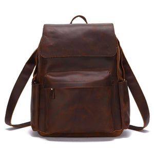 Crazy Horse Genuine Leather Backpack