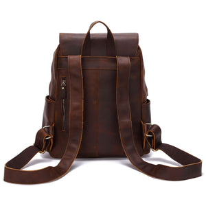 Crazy Horse Genuine Leather Backpack