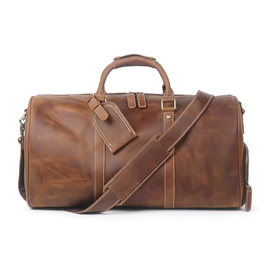 Vintage Genuine Leather Duffle, Bunker 27