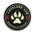 K9 Lackland AFB Paw Glow in Dark 4" PVC Patch, Bunker 27