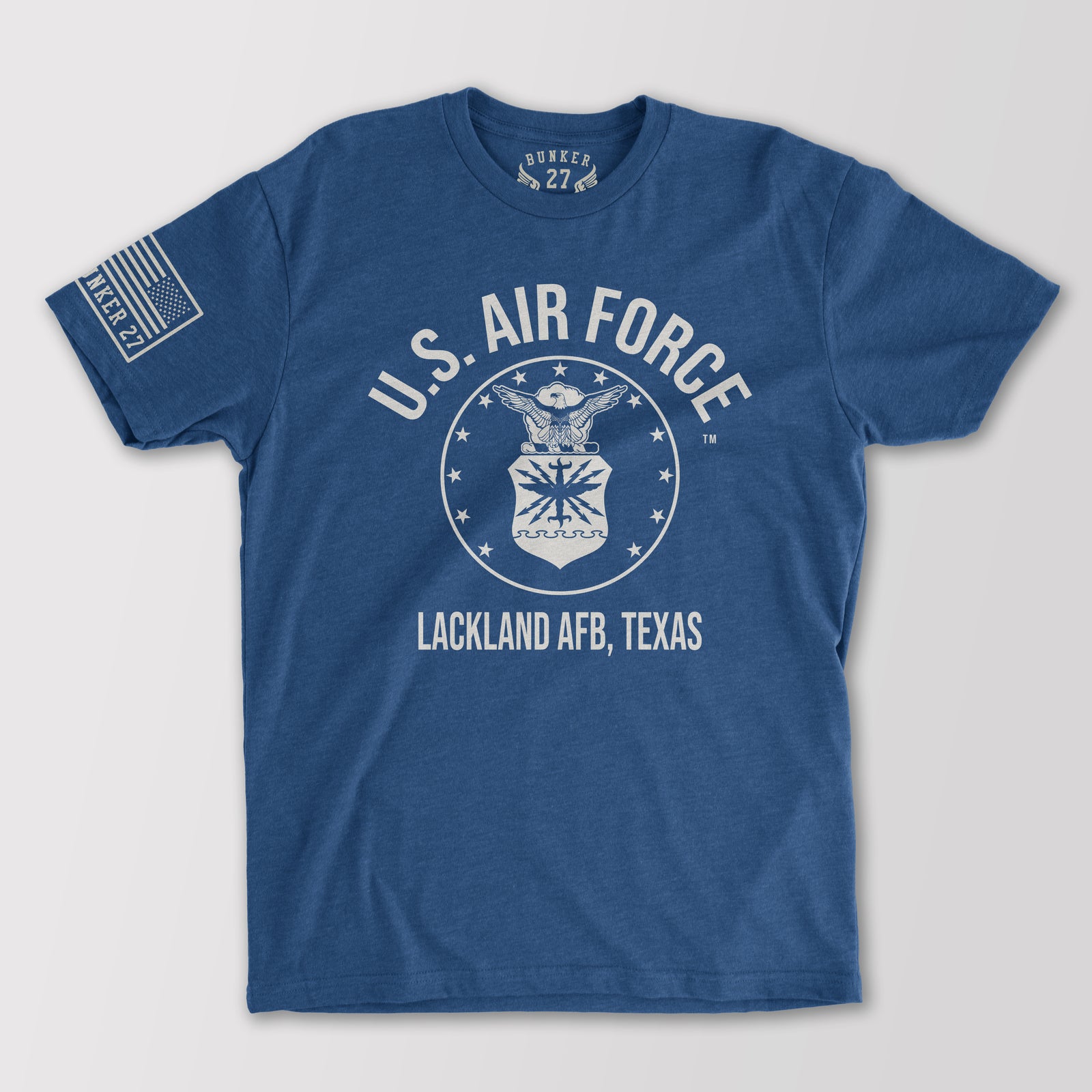 Lackland Air Force Base T-Shirts, tee, tshirt military squadron tshirts, Bunker 27, air force t-shirts
