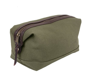 Canvas & Leather Travel Kit, Bunker 27