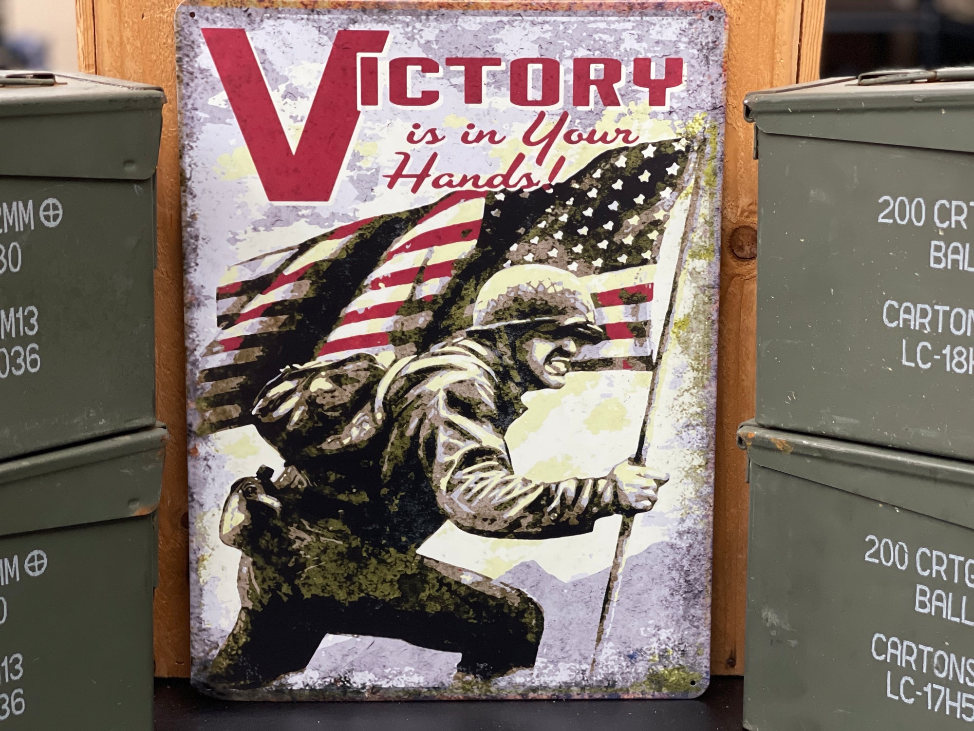 Victory Is In Your Hands - Metal Sign