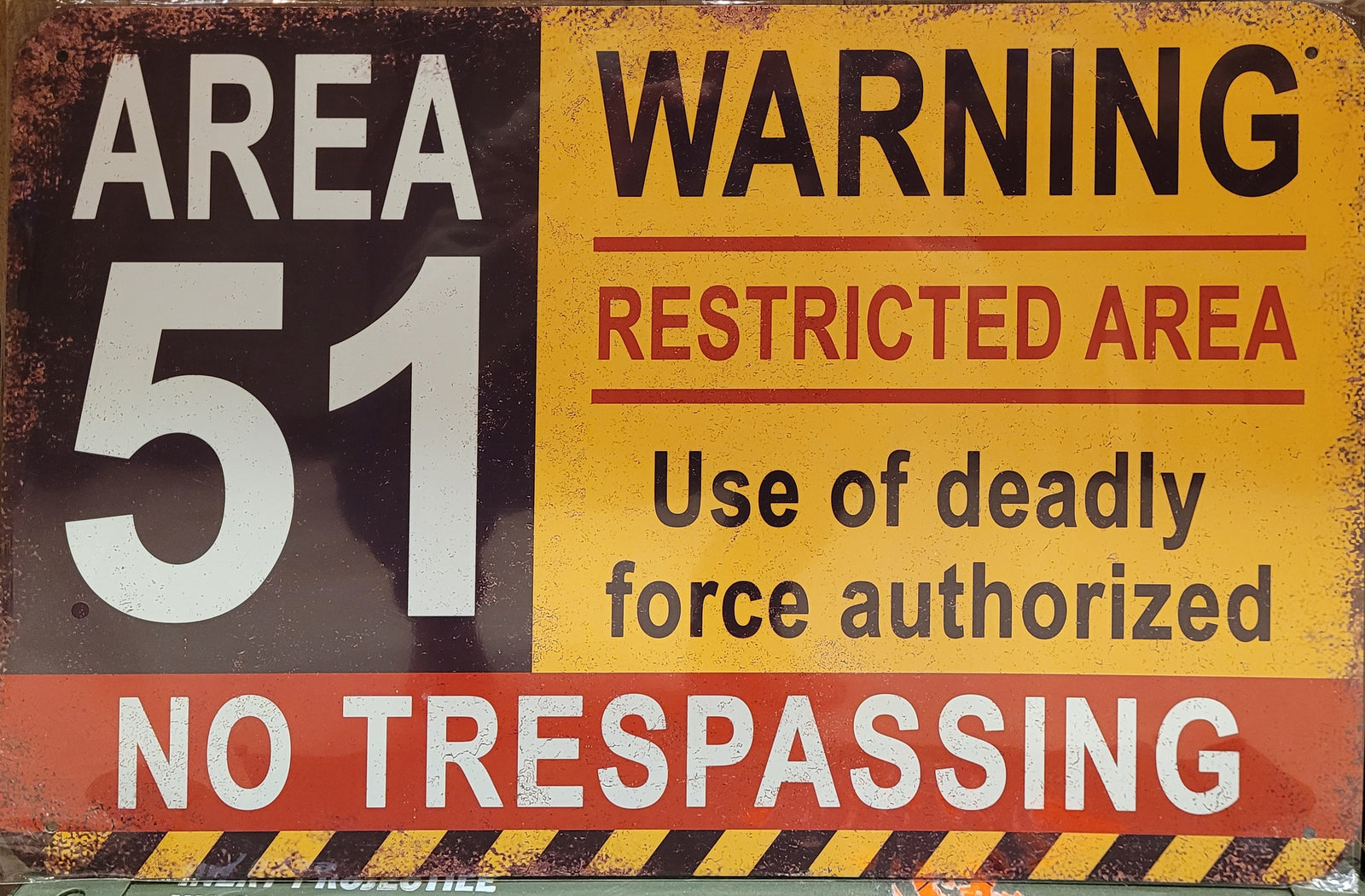 Area 51  - Metal Sign