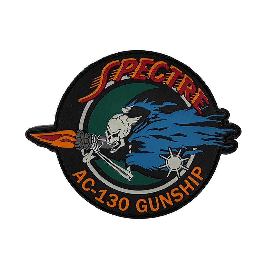 Spectre AC-130 Gunship Glow in the dark  3.5" PVC Patch